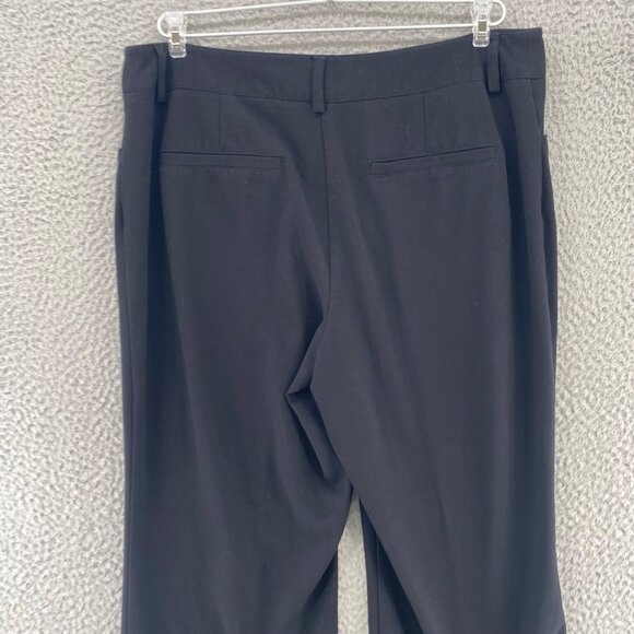 Chicos Pants Womens 1.5 US 10 Black Wide Leg Trousers Office Career Work Casual - Picture 4 of 11